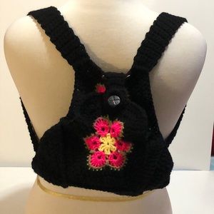 Handmade Crochet Granny Square Bucket Bag